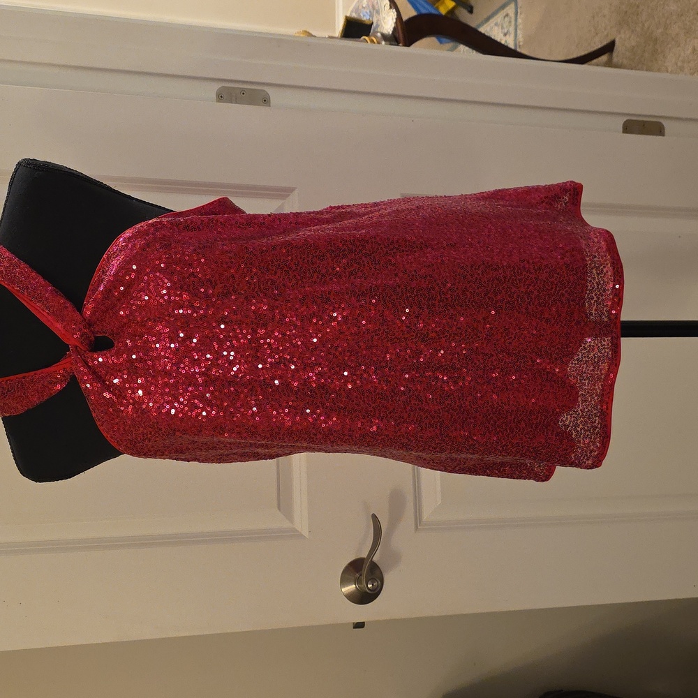 Grace Karin Deep PINK Sequin Mini Dress/Party Dress
